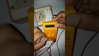 Digital multimeter कैसे use करे || How to use multimeter in hindi |multimeter kaise chalaye #shorts