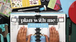 PLAN WITH ME :: Health Lined Vertical Layout Weekly Setup in a Classic Happy Planner :: World