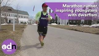 Marathon runner inspiring youngsters with dwarfism