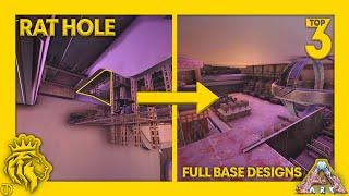 TOP 3 Rat Holes W/ FULL BASE Designs On Genesis 2! | ARK: Survival Evolved