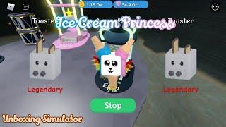 I hatched Ice Cream Princess | Roblox: Unboxing Simulator