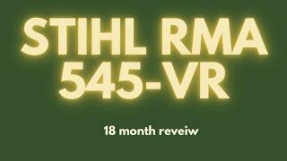 Stihl RM 545vr 18 month review.