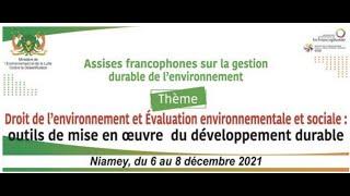 2èmes Assises francophones sur la gestion durable de l'environnement