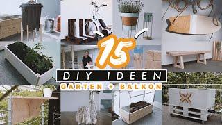 15 DIY & Upcycling Ideen für Garten, Balkon und Terrasse einfach selber machen | EASY ALEX