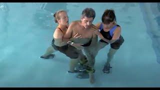 Quadriplegic Pool Therapy at Helen Hayes Hospital NY