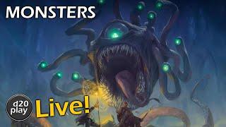 d20play Live 57 | Monsters, 2025 D&D Monster Manual Previews, Stat Blocks, Encounter Design