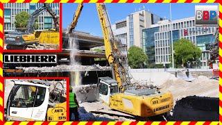 Liebherr R 950 & Hyundai HX300A - Abbruch Parkhaus Breuninger Stuttgart, 2024. #demolition