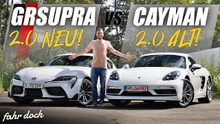 4-Zylinder für 57.000 €? Toyota GR Supra 2.0 vs Porsche Cayman 2.0 | Neu vs ALT | Fahr doch