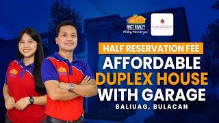 7,500 Reservation Fee | AFFORDABLE HOUSE & LOT WITH GARAGE at BALIUAG BULACAN near SM Baliwag