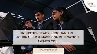 College of Journalism & Mass Communication | Admissions Open 2024 | MGM University