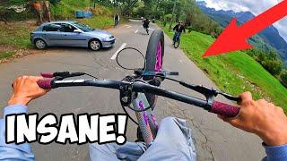 Wheelies In DANGEROUS COLOMBIA HILL!