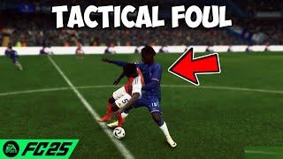 How To Do Professional Foul (Tactical Foul) On FC 25