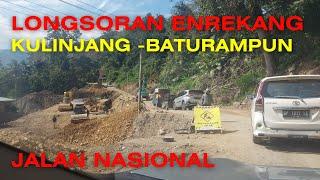 Kondisi Terkini Longsoran Jalan Nasional Kab. Enrekang | Kulinjang - Bambapuang - Baturampun #V0087