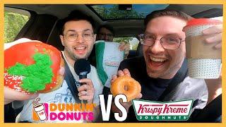 Dunkin Vs Krispy Kreme HOLE OFF- The Try Pod Ep. 314