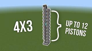 SMALLEST Expandable Vertical Piston Extender (Bedrock Edition)