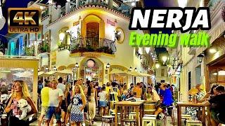 NERJA SPAIN - SUMMER 2024 evening walk - costa del sol andalusia [4K]