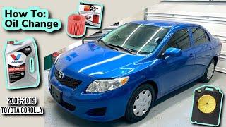 How To do Oil Change 2009-2013 Toyota Corolla