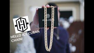 HELLO ICE Cuban Chain!!!! UNBOXING & REVIEW!!! PASSES DIAMOND TEST!! ONLY $150!! *Last video*