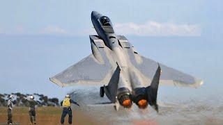 Ukrainian F-15 pilot Emergency Takeoff at Starokostiantyniv Air Base