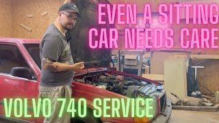 EVEN A SITTING CAR NEEDS CARE - Volvo 740 Service