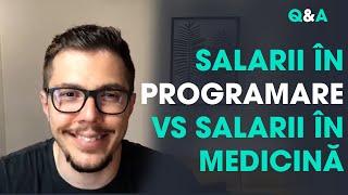 Salarii în domeniul medical vs salarii în programare