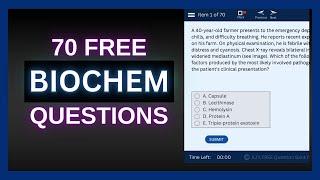 70 Free BIOCHEMISTRY Questions for the USMLE!