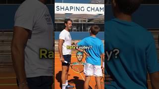 Get inspired by Rafa's volley!  #tennis #tennistips #tenniscoach #tennislife #nadal