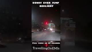 Accident 'Jumping RedLight' #shorts #slowmo