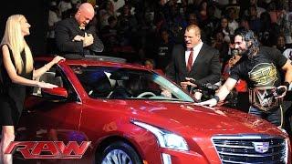 Seth Rollins gives gifts to Kane and J&J Security: Raw, June 29, 2015