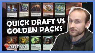 PROOF that Golden Packs are better than Quick Drafts for Set Completion | MTG Arena Economy Guide