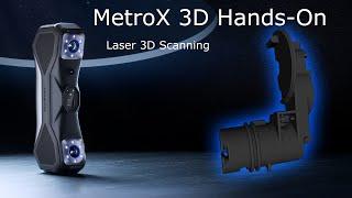 Laser Scanning Black Object with Revopoint MetroX 3D Scanner