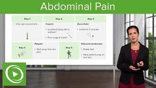 Abdominal Pain: Signs, Examination & Diagnosis – Emergency Medicine | Lecturio