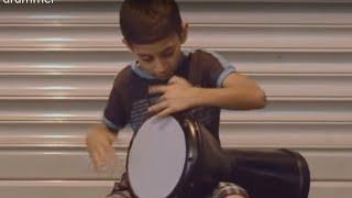 Amazing Street Doumbek(Goblet Drum) Kid drummer