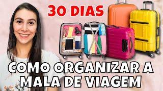 COMO ORGANIZAR MALA DE VIAGEM PARA 30 DIAS - Isabela Martin