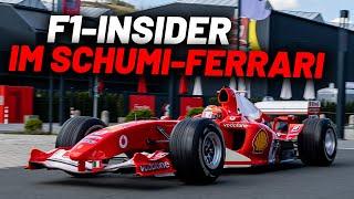 20 Jahre siebenmaliger Weltmeister! F1 Insider sitzt im Schumacher Ferrari von 2004 | Formel 1