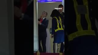 French first lady shoves President Macron in the face #news #world #shorts #viralvideo #politics