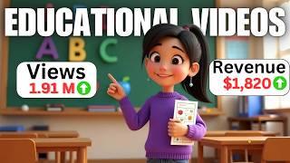 How to Make Faceless Kids Animation Videos in Minutes & Make $1,820/Month (Full Guide)