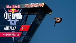 Diving of the Cliffs in Antalya, TUR | ROUND 2+3 | Red Bull Cliff Diving World Series 2024