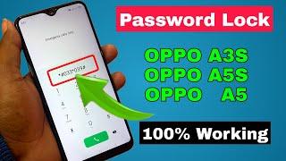 OPPO A3s Password Unlock || Oppo A3s, A5, A5s Pattern, Password Remove By Hard Reset 100% Ok | 2022