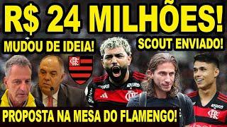 24 MILHÕES! PROPOSTA NA MESA! FLAMENGO MUDOU DE IDEIA SOBRE GABIGOL? MENGÃO ENVIA SCOUT PARA BASE!