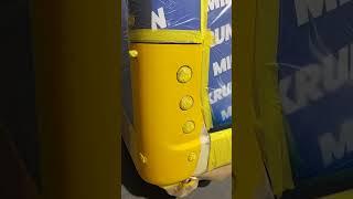 #repair #repaint radiatordoor/rearbumper/rearLHsidepanel/both rear corner on BCI BUS doubledecker