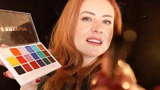  Calming Carnival Face Paint   ASMR  Pages, Chatting, Brushing, MakeUp