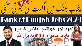 Bank of Punjab Jobs 2024 | How to apply Banks of Punjab