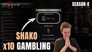 40 SPARKS & 10 SHAKO GAMBLING - Diablo 4 Season 4
