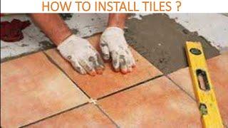 HOW TO FIXING TILES ON FLOOR