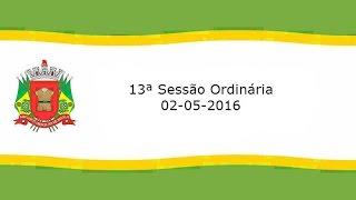 13ª Sessão Ordinária de 2016