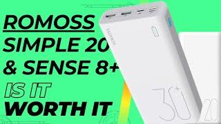 Romoss Sense 8+ and Simple 20 Review #romoss #loadshedding