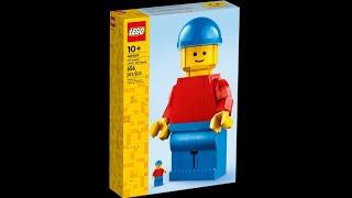 LEGO 40649 Up-scaled LEGO Minifigure unboxing & speed build