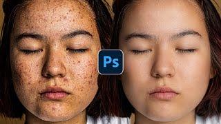 Face Retouching - Best Photoshop Tutorial | Skin Retouching 2024