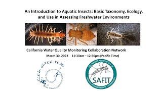 Aquatic Insects: Basic Taxonomy, Ecology, and Use in Assessing Freshwater Environments